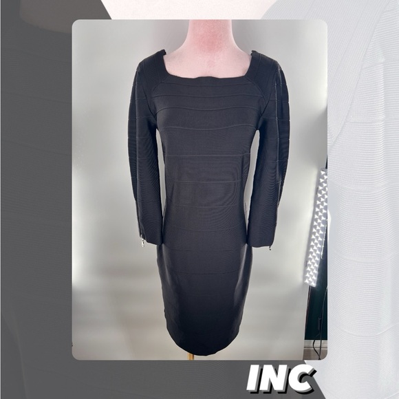 EUC INC Long Sleeve Bandage Dress - Picture 1 of 11